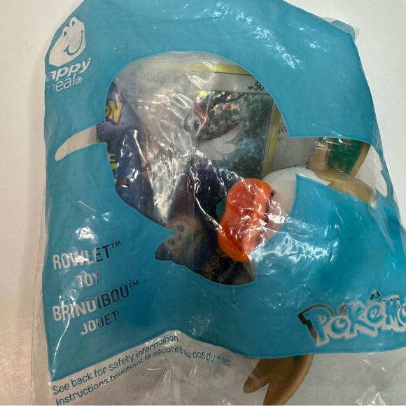 Brand New Pokémon Rowlet Toy and Pikipek Card - Sealed McDonald’s Toy - Picture 2 of 2